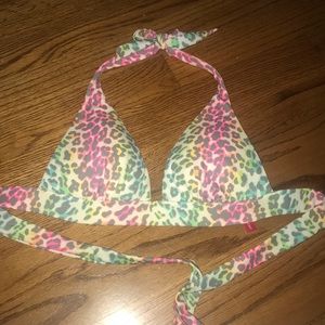 Victoria’s Secret Rainbow Cheetah bathing suit top